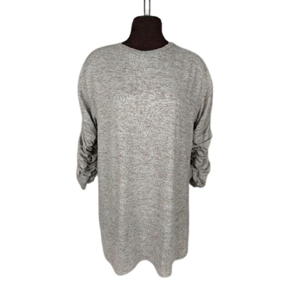 Zara Ruched Sleeves Tunic/Sweater Dress S - Picture 1 of 10